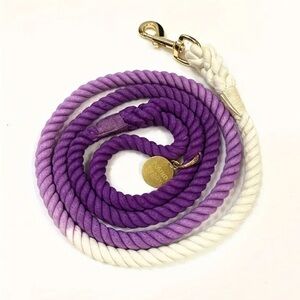 FOUND BUDDY ❤️‍🔥 NWT PURPLE OR BLUE AND GREEN ROPE LEASH WITH GOLD HARDWARE